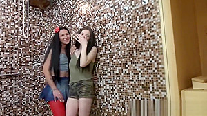 2 teens 18+ fucking an old couple in the spa