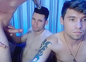 3 Romanian Beautiful Boys Sucking Cock Cum On Cam