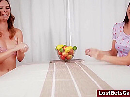 After Winning A Strip Game, She Was Tied To The Bed And Made To Cum