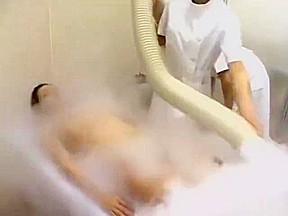 Asian Girl Fucked With Toy Fingered By 2 Masseuses While Steam Comming To H