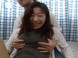 Asian Step mom takes a load