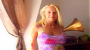 Attractive breasty Nikki Sun giving a hot handjob