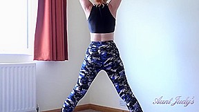 Aunt Judys And Mrs Red In Busty Mature Bombshell Hot Yoga Workout