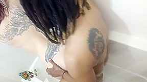 BBCTatDaddy fucks sexy tattooed pawg in shower