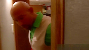 Bald Bull Surprised At The Tightness Of The Mature Pussy