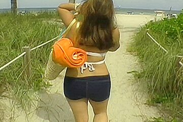 Beautiful day at the beach, with my dick in her hands