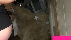 Big butt white girl begs while bound,fucked and creampied