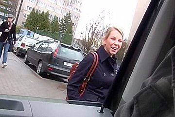 Blau Gemacht Und Mit Dem Durch Die Stadt