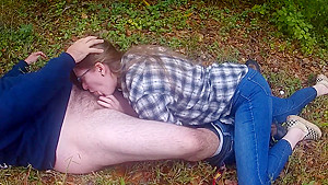 Blew Stranger by the woods, brought him home to finish sucking him off 