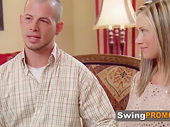 Blond Slutty Swinger Wife Loves To Sucks