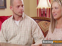 Blond Slutty Swinger Wife Loves To Sucks