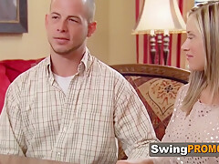 Blond Slutty Swinger Wife Loves To Sucks