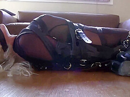 Blonde Bondage Leather