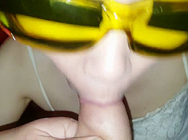 Blowjob and Cumshot POV Cinese Whore -1