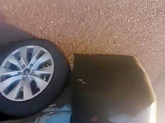 Blowjob in a parked car got spotted