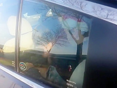 Blowjob in a parked car got spotted