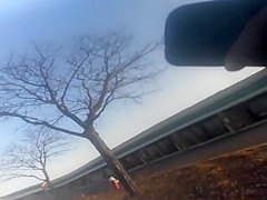 Blowjob in a parked car got spotted