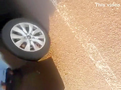 Blowjob in a parked car got spotted