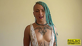 Bound and blindfolded sub