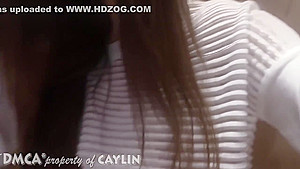 Brunette Big Tits Naughty Girl Masturbating In A Storeroom