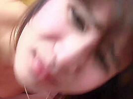 Brunette Ladyboy in Babydoll Dress Gets Fucked Sideways till Massive Facial