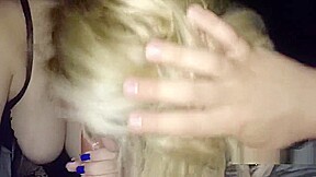 Busty Blonde Girl Blowjob