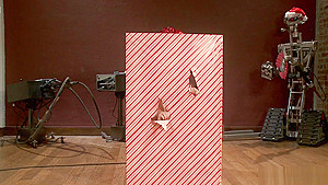 Busty Mrs Clausses ride machines