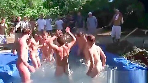 College Freshmen Pledgers Sucking and getting Hazed by Frat Bros