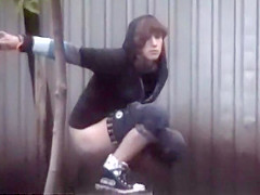 College students 18+ caught peeing outdoors