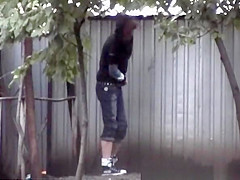 College students 18+ caught peeing outdoors