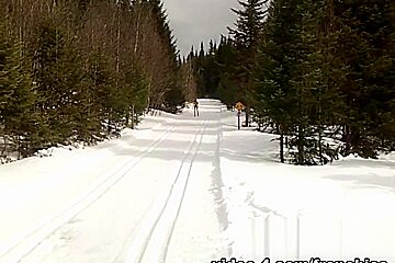 Cross Country Skiing Naked Cabin Blow Job - KinkyFrenchies