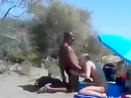 Cuckold Wife At A Beach With Many Onlookers