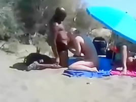 Cuckold Wife At A Beach With Many Onlookers