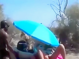 Cuckold Wife At A Beach With Many Onlookers