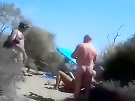 Cuckold Wife At A Beach With Many Onlookers