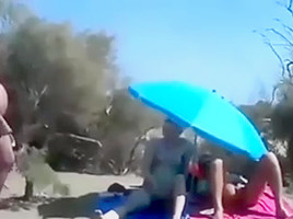 Cuckold Wife At A Beach With Many Onlookers