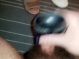Cum on worn flats and sandals