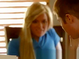 Cute teen 18+ guy Seduced by a couple in the kitchen