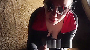 Dirty Talking Cum Loving GF Suck Dick Outside At Night In Headlights+Facial