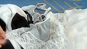 Doggystyled euro brit enjoys threeway