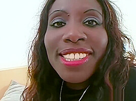 Ebony German Rides Cock