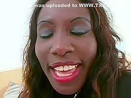 Ebony German Rides Cock