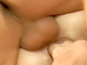 Elizabeth gets her tight butthole wrecked by a pair of big dicks