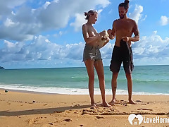 Enjoying The Beach In The Nude With Hubby