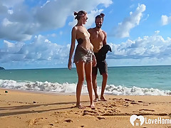 Enjoying The Beach In The Nude With Hubby