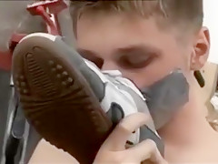 Exotic male in amazing threesomes, twink homosexual porn movie