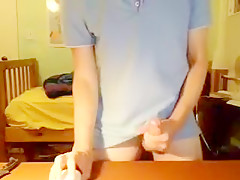 Exotic male in incredible cum shots, handjob gay xxx movie