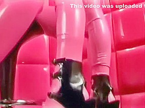 Fabulous amateur Latex, Lesbian porn movie