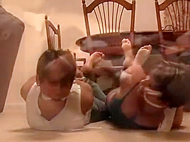 Fake twins Hogtied