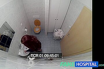 FakeHospital teen 18+ model cums for tattoo removal doctor